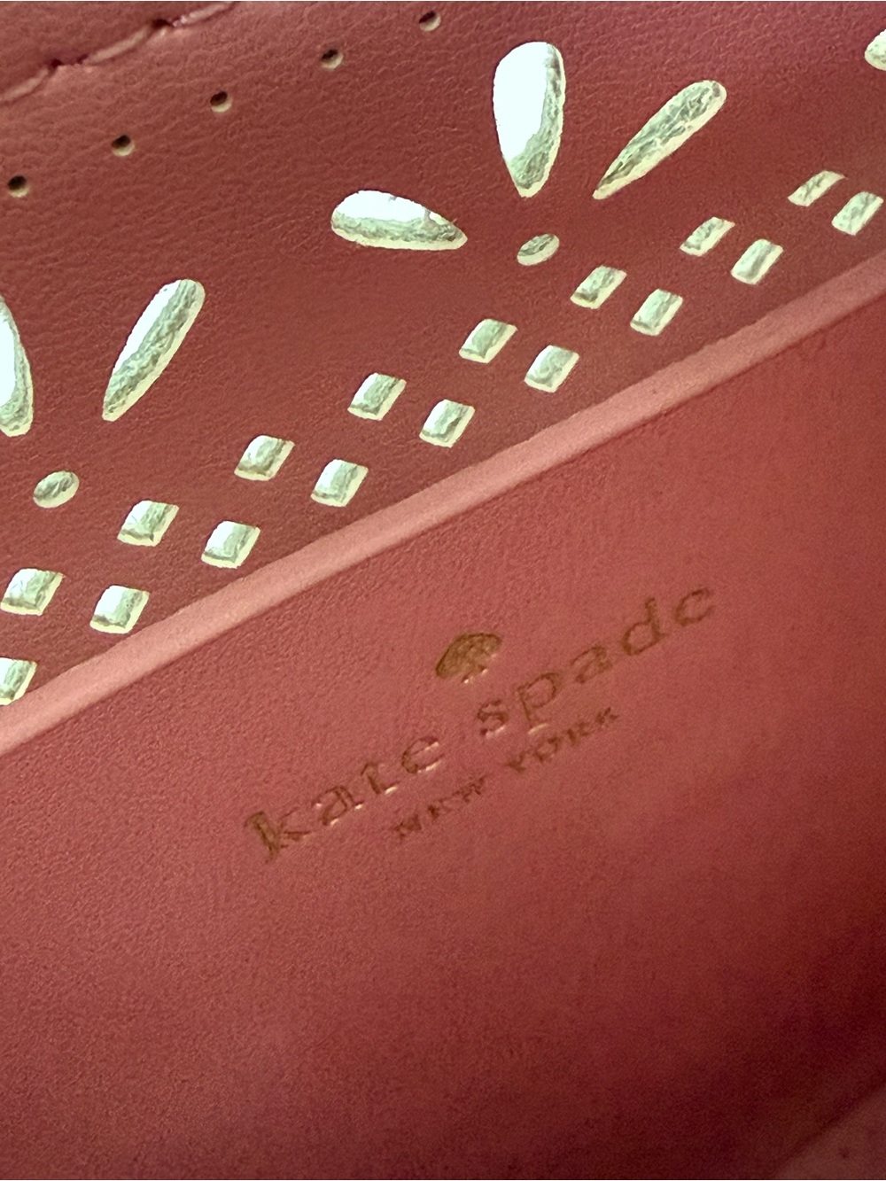 kate spade White Perforated Leather Drawstring Bucket Bag - Picture 11 of 11